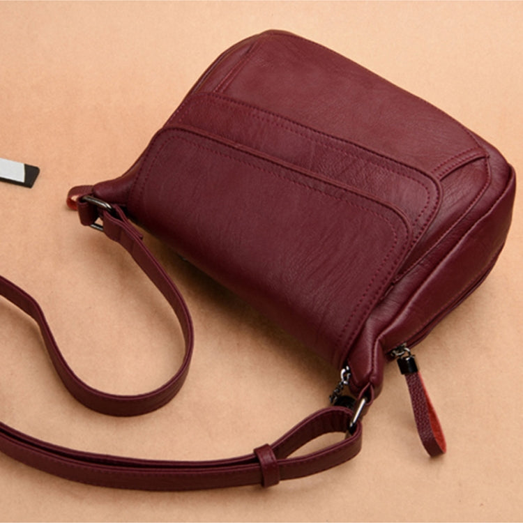 Summer Leather Luxury Handbags Female Shoulder Messenger Bag(Red) - free shipping - PMC TechLife - Order now!
