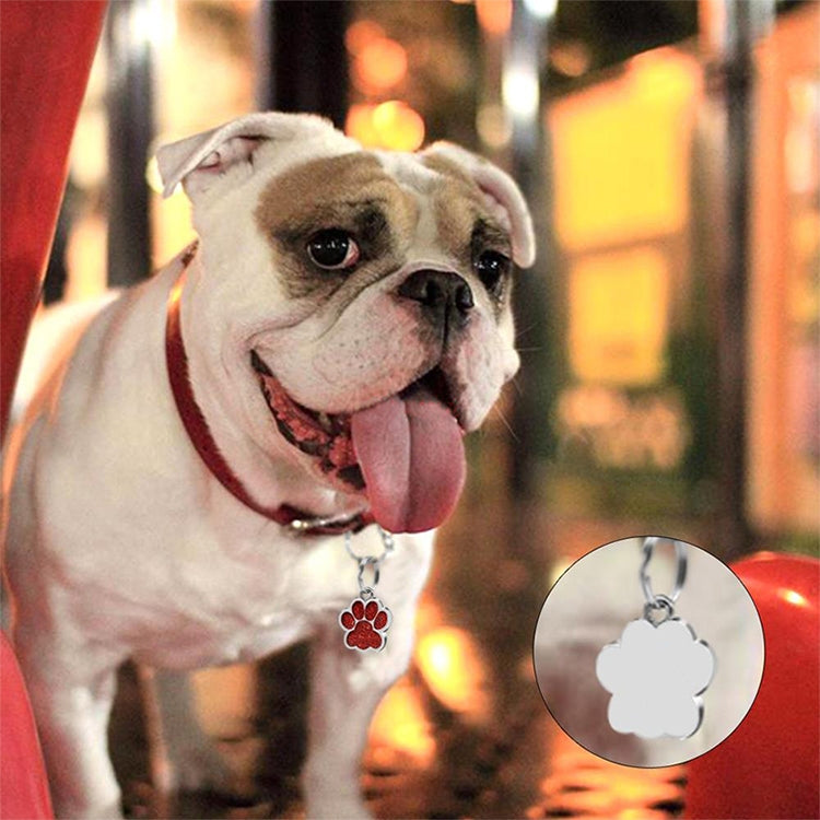 10 PCS Enamel Cat Dog  Bear Paw Prints Key Chain Jewelry Making(Color Mixing) - Pendants by PMC TechLife | Online Shopping South Africa | PMC TechLife | Buy Now Pay Later Mobicred