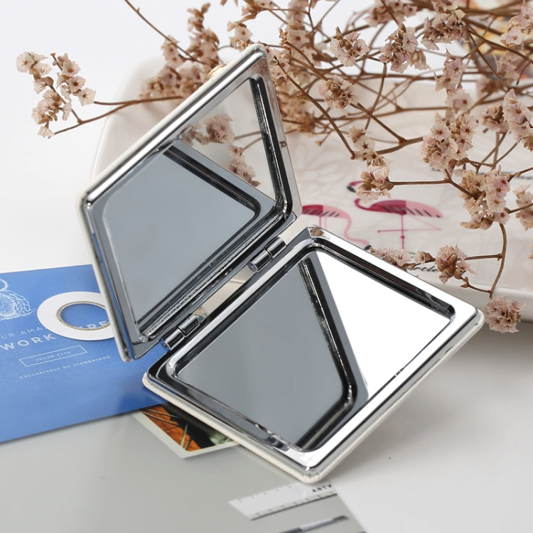 Folding Portable Cosmetic Mirror Flip Double-sided Mirror Bow Decoration - Mirror by PMC Jewellery | Online Shopping South Africa | PMC Jewellery