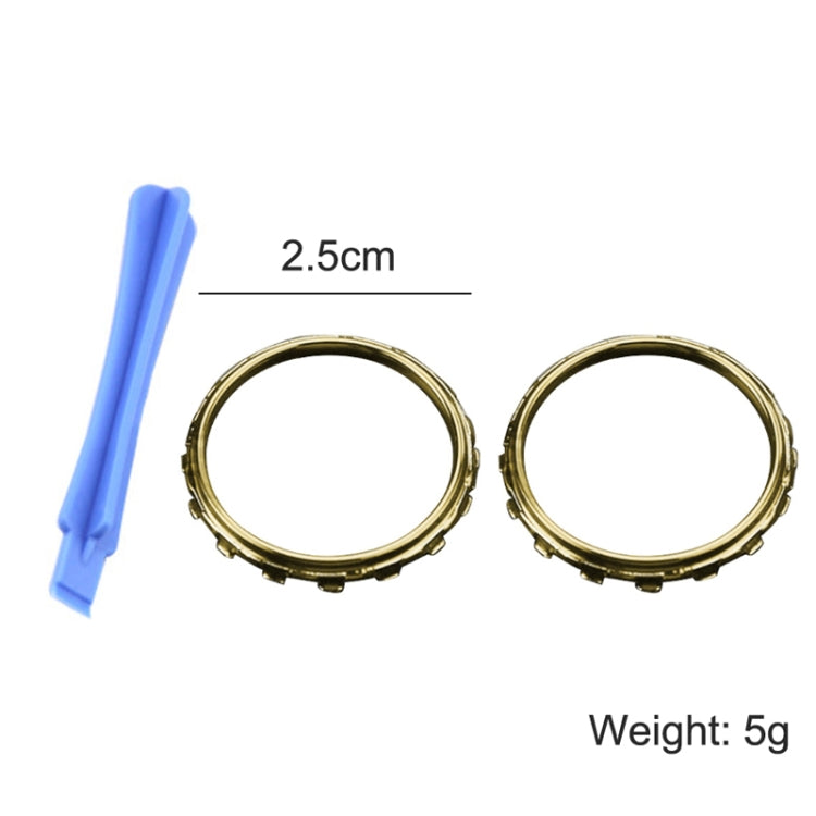 For Xbox One Elite 5pairs 3D Replacement Ring + Screwdriver Handle Accessories, Colour:Red Plating - XBOX Spare Parts by PMC TechLife | Online Shopping South Africa | PMC TechLife