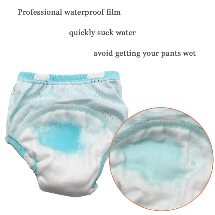 6 Layer Baby Diaper Waterproof  Reusable Cloth Diapers Baby Cotton Training  Underwear Pants Diaper L（12-18KG）(Full Bear) - Children Underwear by PMC Jewellery | Online Shopping South Africa | PMC Jewellery