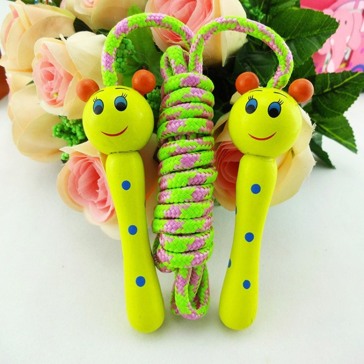 Cartoon Lovely Skipping Ropes Outdoor Game Toys Wood Handle Kids Sport Fitness Jumping Ropes, Random Style Delivery - Toy Sports by PMC Jewellery | Online Shopping South Africa | PMC Jewellery