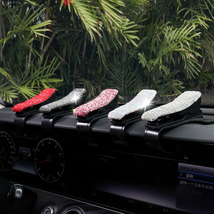 Diamond Car Phone Holder 360 Degree Rotating Creative Car Dashboard Mobile Holders(Red) - Car Holders by PMC TechLife | Online Shopping South Africa | PMC TechLife