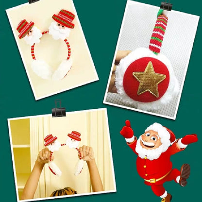 Women Men Christmas Earmuffs Head Hoop Cute Cartoon Decoration for For Winter(Little Bear) - Wearable Decoration by PMC Jewellery | Online Shopping South Africa | PMC Jewellery