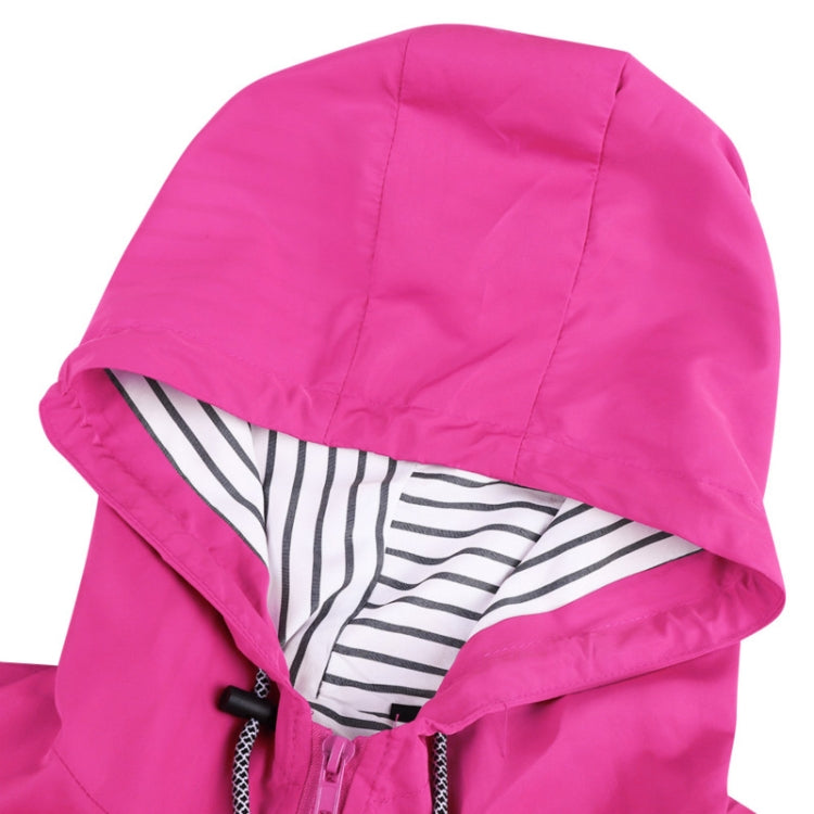 Women Waterproof Rain Jacket Hooded Raincoat, Size:S(Pink) - Hoodie by PMC Jewellery | Online Shopping South Africa | PMC Jewellery