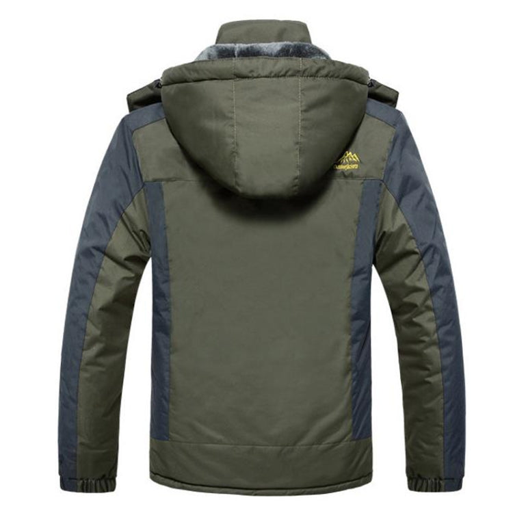Winter Fleece Military Jackets Men Windproof Waterproof Outwear Parka Windbreaker Warm Coat, Size:XXXXXXL(Blue) - Loose Coat by PMC Jewellery | Online Shopping South Africa | PMC Jewellery