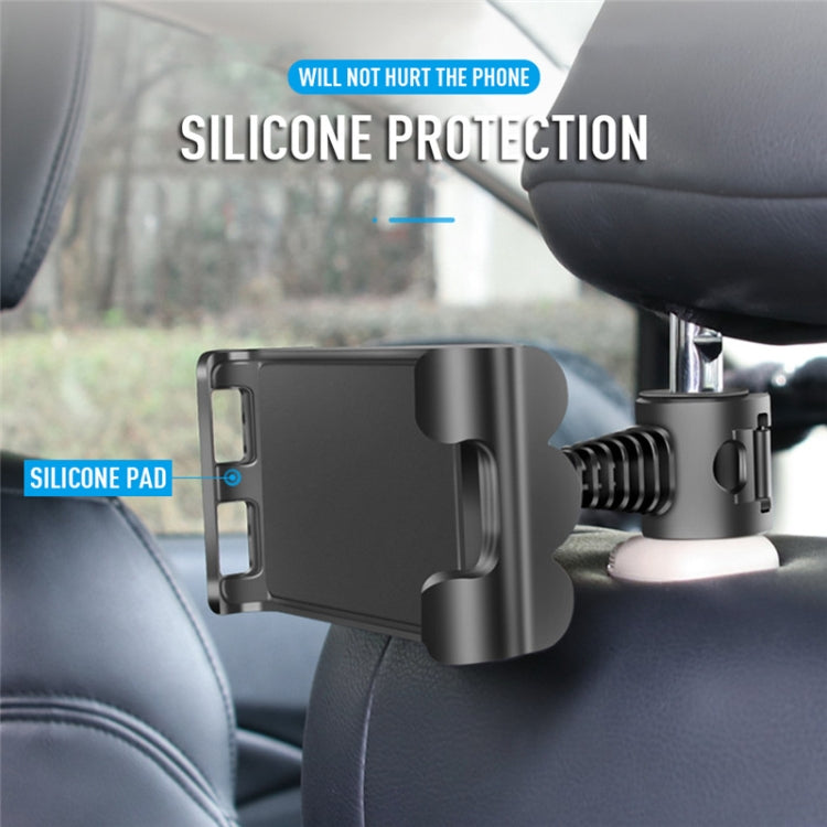 Universal Adjustable Car Tablet Stand Holder Car Seat Back Bracket For 4-11 Inch Tablet(Black) - Car Holders by PMC Jewellery | Online Shopping South Africa | PMC Jewellery