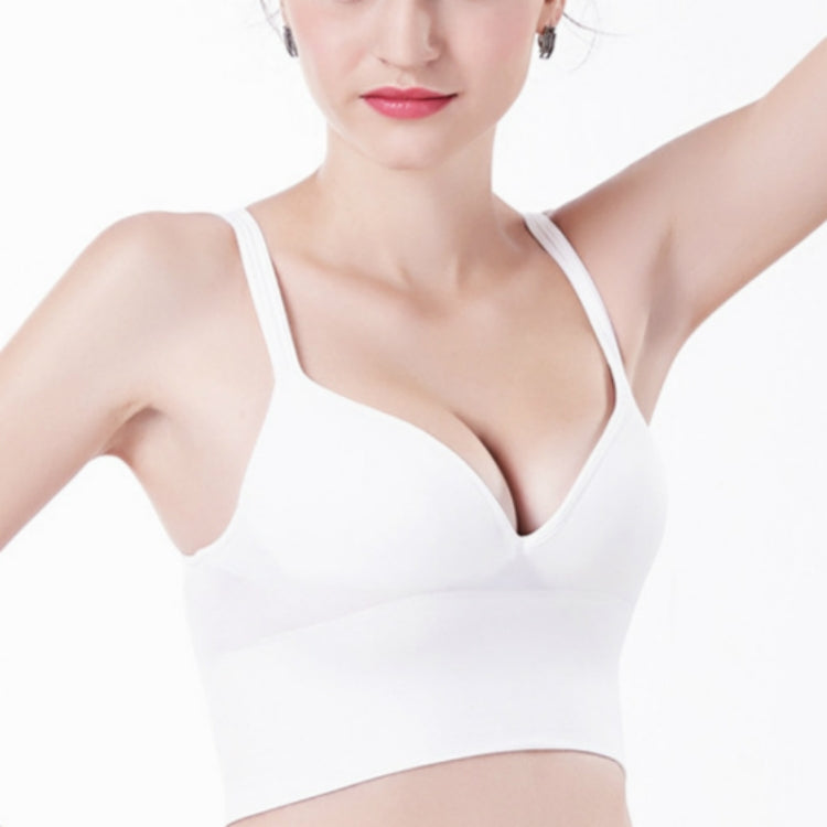 Wireless Sporty Shockproof Running Push Up Sports Bra, Size:L(White) - Ladies Underwear by PMC Jewellery | Online Shopping South Africa | PMC Jewellery