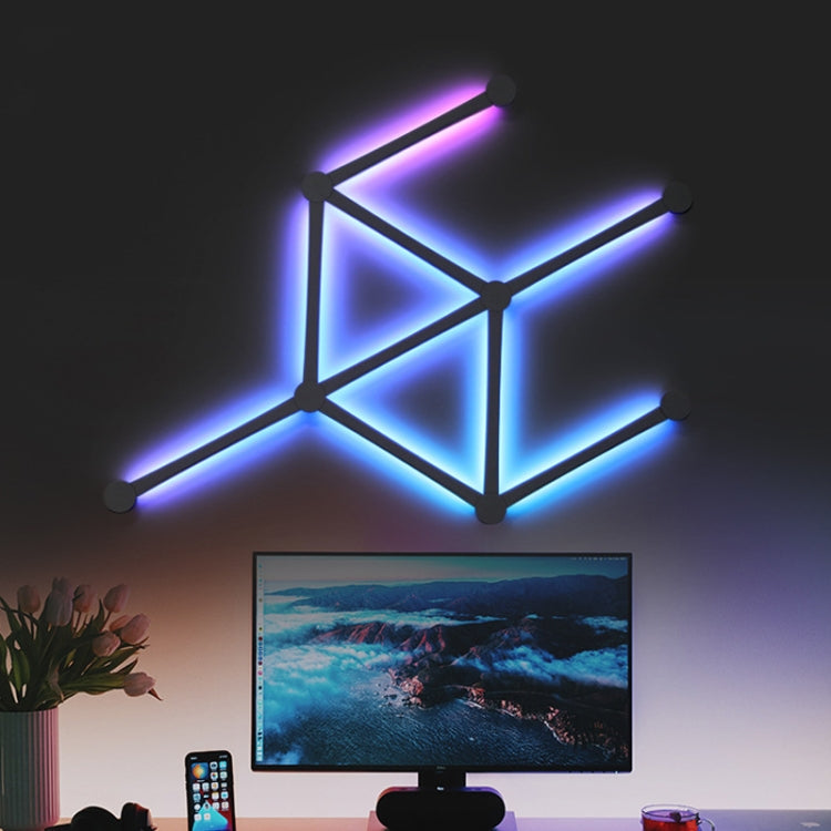 JSK-P22 Smart RGB Mosaic Light Rhythm Light Support Amazon Alexa / Google Assistant /DuerOS EU Plug(Black) - Novelty Lighting by PMC TechLife | Online Shopping South Africa | PMC TechLife