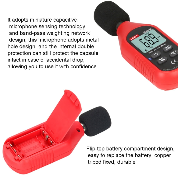 UNI-T UT353  30~130dB Noise Measuring Instrument Audio Sound Level Meter - free shipping - PMC TechLife - Order now!