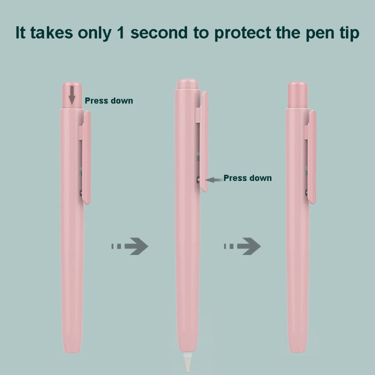 Automatic Retractable Stylus Pen Case For Apple Pencil 2(Pink) - Pencil Accessories by PMC TechLife | Online Shopping South Africa | PMC TechLife | Buy Now Pay Later Mobicred