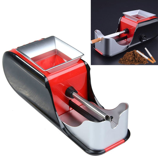 Electric Cigarette Maker Automatic Cigarette Puller Set Empty Tobacco Pipe Household Tobacco Equipment, EU Plug(Red) - Cigarette Box & Ashtrays by PMC Jewellery | Online Shopping South Africa | PMC Jewellery