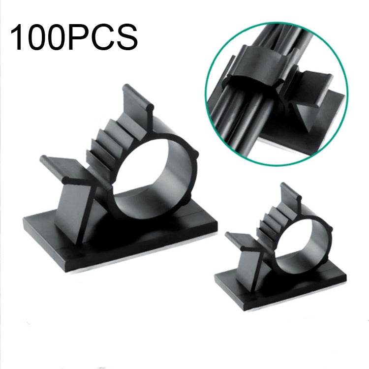100 PCS Y-1316 Adjustable Self-Adhesive Wire Fixing Cable Organizer (Black) - Cable Organizer by PMC TechLife | Online Shopping South Africa | PMC TechLife | Buy Now Pay Later Mobicred