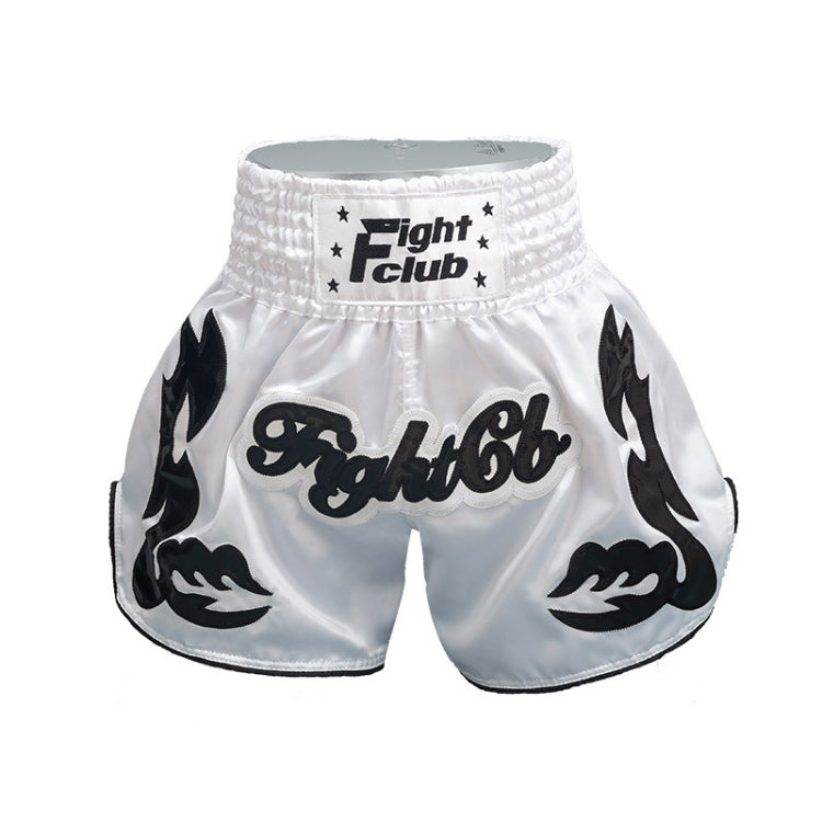 ZhuoAo Muay Thai/Boxing/Sanshou/Fighting Shorts for Men and Women, Size:M(White Cool) - Sportswear by ZhuoAo | Online Shopping South Africa | PMC Jewellery | Buy Now Pay Later Mobicred