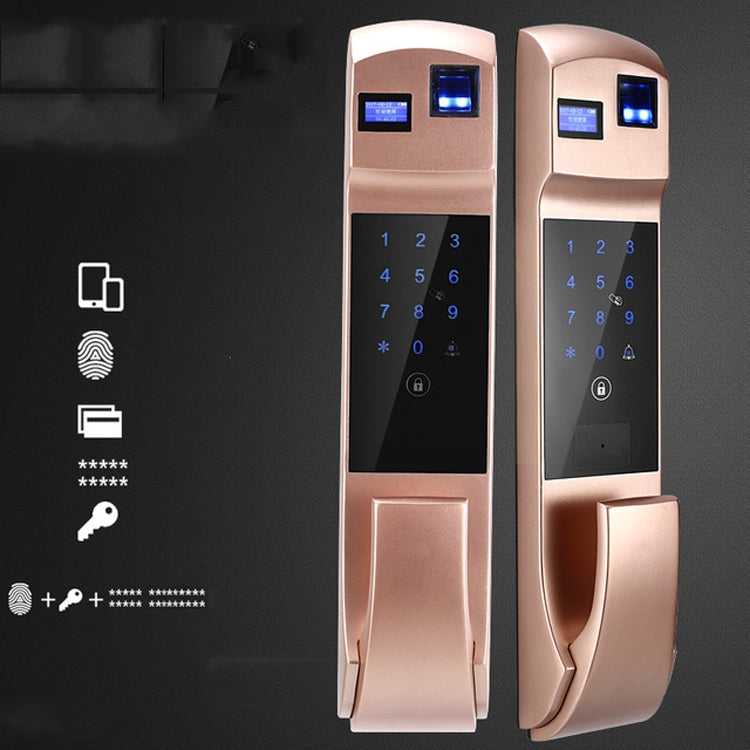 Fully Automatic Fingerprint Password Lock Intelligent Anti-theft Home Electronic Credit Card Automatic Unlock and Mute APP - Door Lock by PMC Jewellery | Online Shopping South Africa | PMC Jewellery