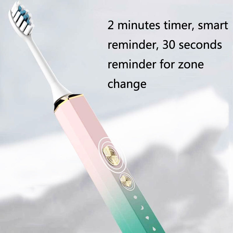 V6 Adult Magnetic Levitation Sonic Household Smart Electric Toothbrush Couple Soft Toothbrush, Style: Charge Model(Coral Pink) - Toothbrushes by PMC Jewellery | Online Shopping South Africa | PMC Jewellery | Buy Now Pay Later Mobicred