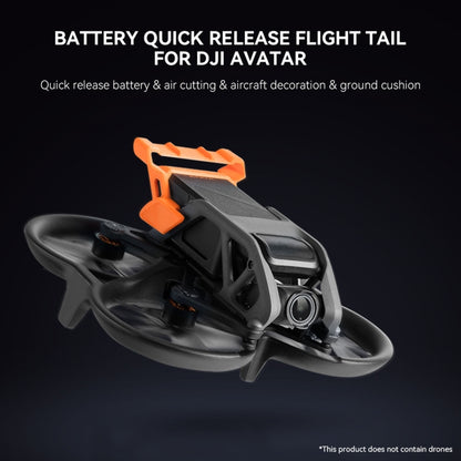 For DJI Avata RCSTQ 1379600 Battery Quick Release Flight Tail UAV Accessories(Orange) -  by RCSTQ | Online Shopping South Africa | PMC Jewellery