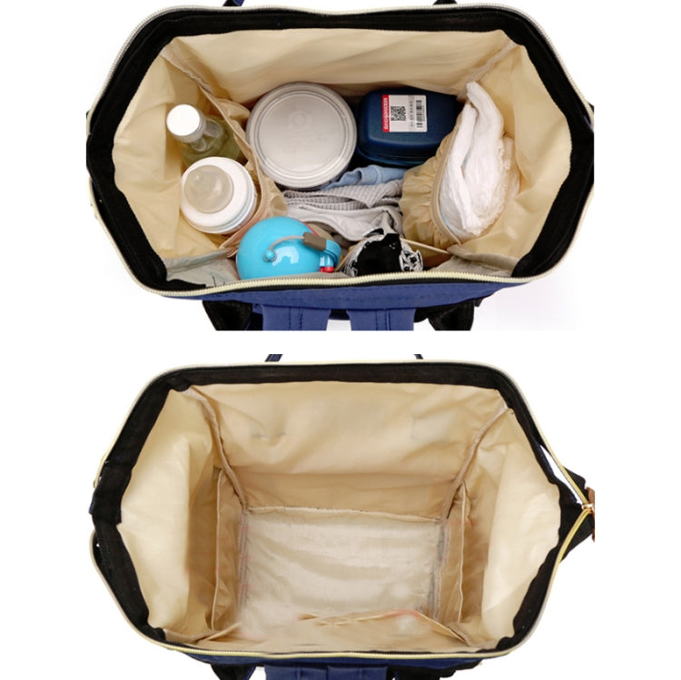 Mummy Bag Large Capacity Multifunctional Backpack Waterproof Baby Bottle Diaper Bag(Red Beige Blue) - Double-shoulder Bags by PMC TechLife | Online Shopping South Africa | PMC TechLife | Buy Now Pay Later Mobicred