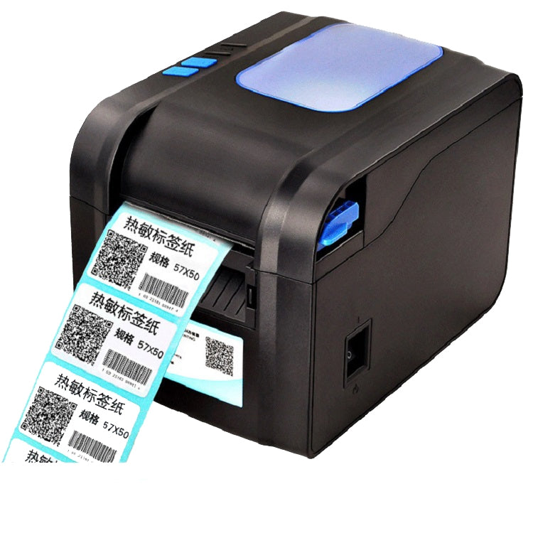 Xprinter XP-370B Barcode Printer Self-adhesive QR Code Printer Label Clothing Tag Thermal Ticket Machine(UK Plug) - Printer by Xprinter | Online Shopping South Africa | PMC Jewellery | Buy Now Pay Later Mobicred