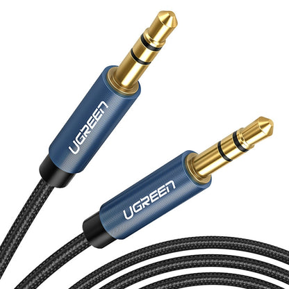 Ugreen AV112 Audio Cable 3.5mm Speaker Line Aux Cable, Length:0.5m(Blue) - Aux Cable by Ugreen | Online Shopping South Africa | PMC Jewellery