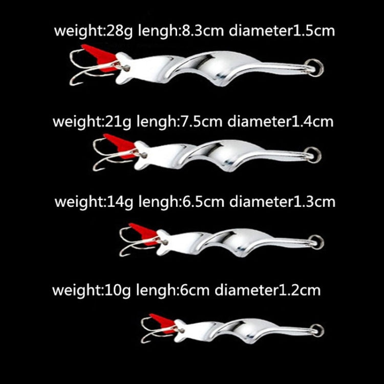 Rotating Metal Spinner Fishing Lure Hard Baits Fish Hook Tackle, Weight:21g - Fishing Hooks by PMC TechLife | Online Shopping South Africa | PMC TechLife | Buy Now Pay Later Mobicred