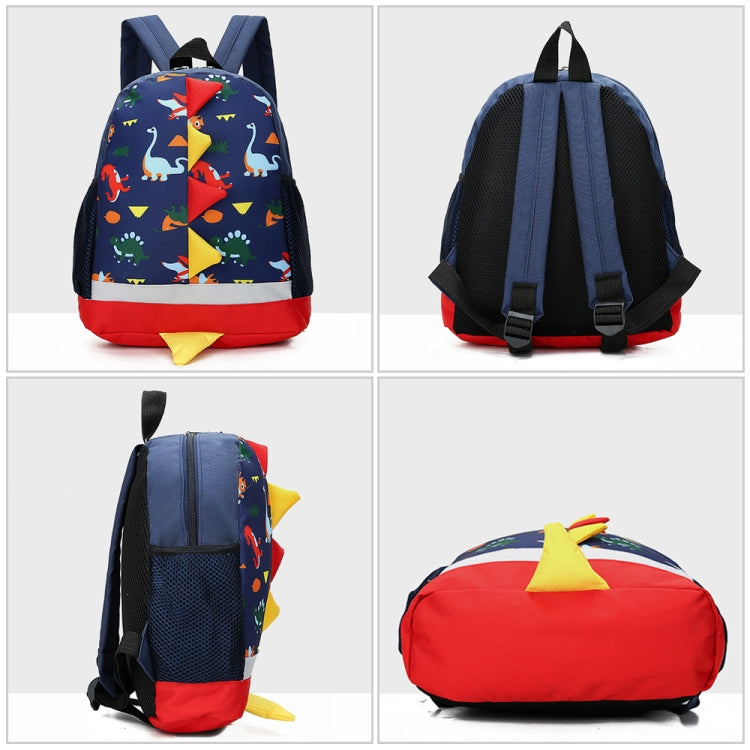 Backpack Cute Cartoon Dinosaur School Bags for Children(Navy) - Kids Bags by PMC Jewellery | Online Shopping South Africa | PMC Jewellery