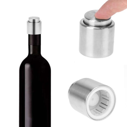 Push Stainless Steel Red Wine Stopper Champagne Stopper, Style:Red Wine Stopper - Bottle Stopper by PMC Jewellery | Online Shopping South Africa | PMC Jewellery