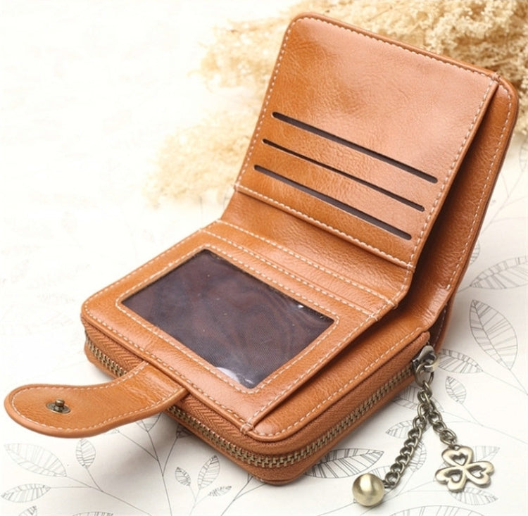 Vintage Button Phone Purses Women Wallets Female Purse Leather Brand Retro Ladies Long Zipper Woman Wallet Card Clutch(Long black) - Wallets by PMC TechLife | Online Shopping South Africa | PMC TechLife