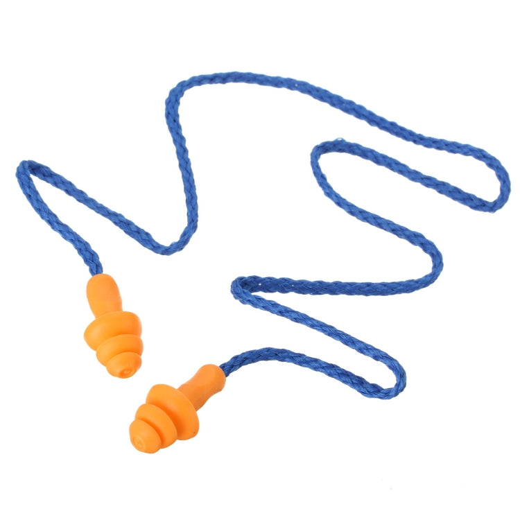10 PCS Soft Silicone Corded Ear Plugs ears Protector Reusable Hearing Protection Noise Reduction Earplugs - Ear Care Tools by PMC TechLife | Online Shopping South Africa | PMC TechLife