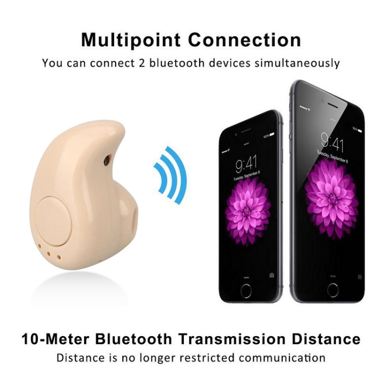 S530 Mini In-ear Sport Handsfree Wireless Bluetooth Earphone, with Microphone(beige) - Bluetooth Earphone by PMC TechLife | Online Shopping South Africa | PMC TechLife