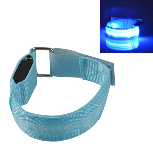 Nylon Night Sports LED Light Armband Light Bracelet, Specification:USB Charging Version(Blue) - Wristbands by PMC Jewellery | Online Shopping South Africa | PMC Jewellery