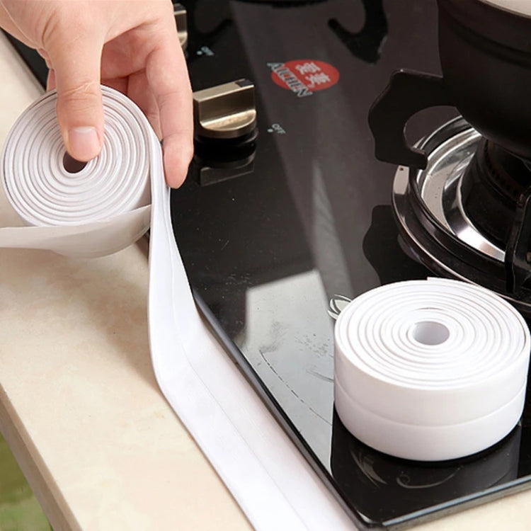 Durable PVC Material Waterproof Mold Proof Adhesive Tape  Kitchen Bathroom Wall Sealing Tape, Width:2.2cm x 3.2m(Grey) - Adhesives & Sealers by PMC TechLife | Online Shopping South Africa | PMC TechLife | Buy Now Pay Later Mobicred