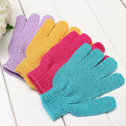 5 PCS Shower Bath Gloves Exfoliating Spa Massage Scrub Body Glove(Blue) - Bath Brushes & Sponges by PMC Jewellery | Online Shopping South Africa | PMC Jewellery