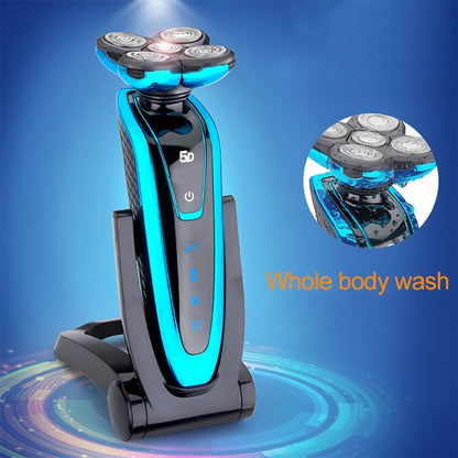 Men Electric Shaver Rechargeable Shaving Machine Waterproof Razor(Blue) - Electric Shavers by PMC Jewellery | Online Shopping South Africa | PMC Jewellery