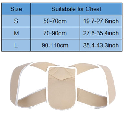Adjustable Upper Back Shoulder Support Posture Corrector Adult Corset Spine Brace Back Belt, Size:S(Skin Color) - Corrector by PMC Jewellery | Online Shopping South Africa | PMC Jewellery