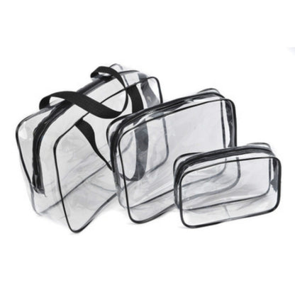 Transparent PVC Bags Travel Organizer Clear Makeup Bag Pouch Wash Bags(M) - Storage Boxes by PMC Jewellery | Online Shopping South Africa | PMC Jewellery