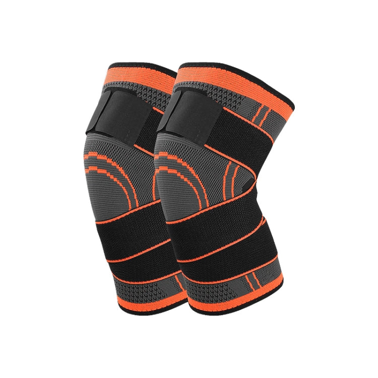 Fitness Running Cycling Bandage Knee Support Braces Elastic Nylon Sports Compression Pad Sleeve, Size:L(orange) - Sports Safety by PMC Jewellery | Online Shopping South Africa | PMC Jewellery