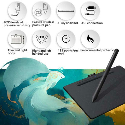Wacom CTL-4100  Tablet Intuos Hand-Painted Board Computer Drawing Board Handwriting Board -  by PMC Jewellery | Online Shopping South Africa | PMC Jewellery