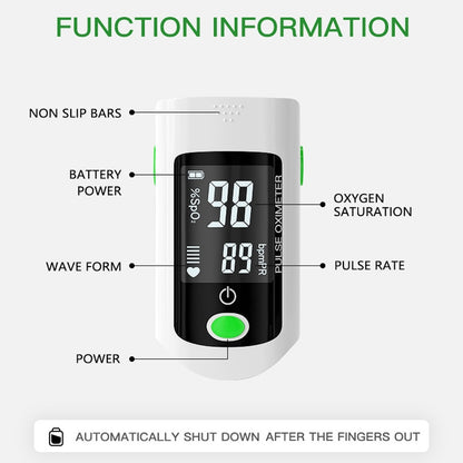 X1805 Oxygen Saturation Detector Medical Monitoring Heart Rate Finger Clip Oximeter (Black) - Finger Pulse Oximeter by PMC Jewellery | Online Shopping South Africa | PMC Jewellery