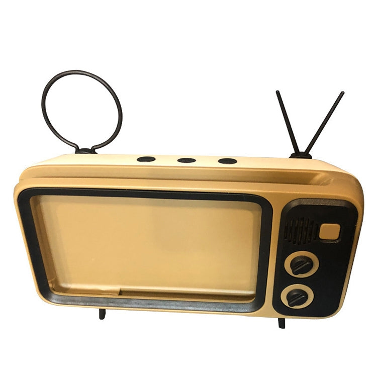 Q02 Retro Desktop Lazy Live TV Phone Holder for 4.7~6.2 inch Display Mobile Phone(Brown) - Desktop Holder by PMC Jewellery | Online Shopping South Africa | PMC Jewellery