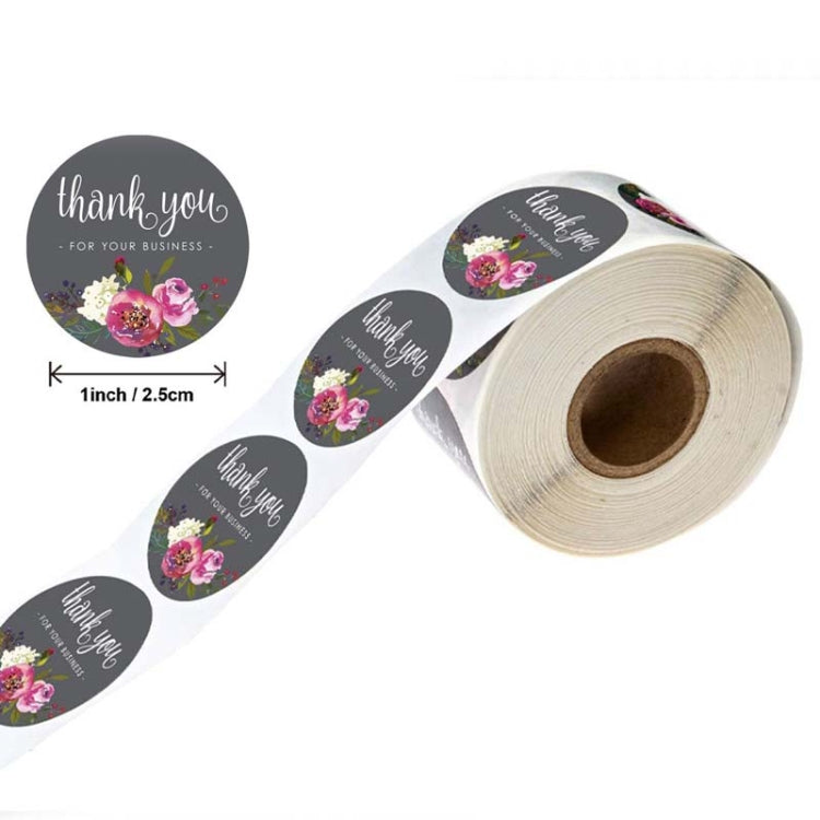 Roll Flower Decoration Thank You Seal Sticker Envelope Decoration Wedding Decoration, Size: 2.5cm/1inch(A-19) - Sticker & Tags by PMC Jewellery | Online Shopping South Africa | PMC Jewellery