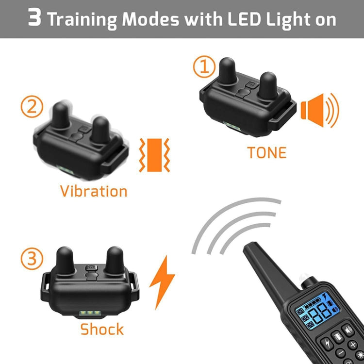 Bark Stopper Pet Supplies Collar Remote Control Collar Dog Training Device, Style:880-3 - Training Aids by PMC TechLife | Online Shopping South Africa | PMC TechLife