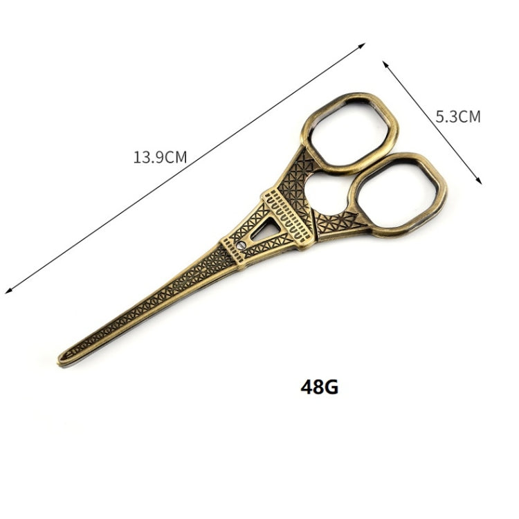 Stainless Steel Eiffel Tower Scissors Handmade Thread Tea Bag Scissors(Rose Gold) - Burin &Cutting Knife by PMC Jewellery | Online Shopping South Africa | PMC Jewellery