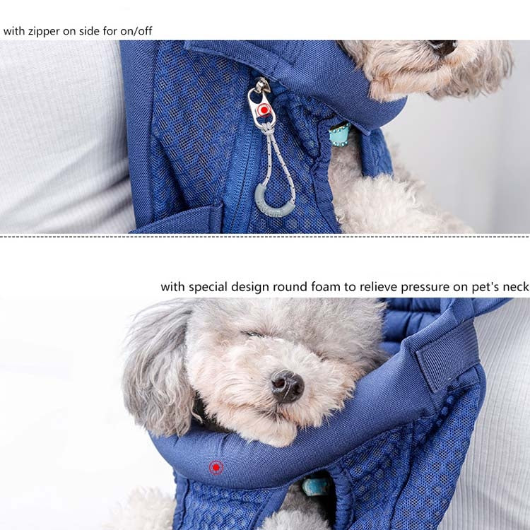Doglemi Pet Outing Backpack Dog Shoulder Chest Bag Breathable Mesh Dog Cat Bag, Size:L(Gray) - free shipping - PMC TechLife - Order now!
