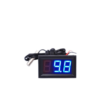 50~110C LED Temperature meter Detector Sensor Probe 12V Digital Thermometer Monitor Tester(Blue) - Indoor Thermometer by PMC Jewellery | Online Shopping South Africa | PMC Jewellery