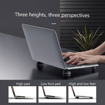 Suohuang SH-1029 Aluminum Portable Bracket Foot Pad for MacBook, Laptop(Black) - Laptop Stand by Suohuang | Online Shopping South Africa | PMC Jewellery