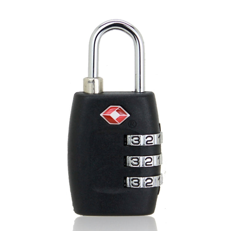 Customs Luggage Lock Overseas Travel Luggage Zipper Lock Plastic TSA Code Lock(Black) - Padlocks by PMC TechLife | Online Shopping South Africa | PMC TechLife | Buy Now Pay Later Mobicred