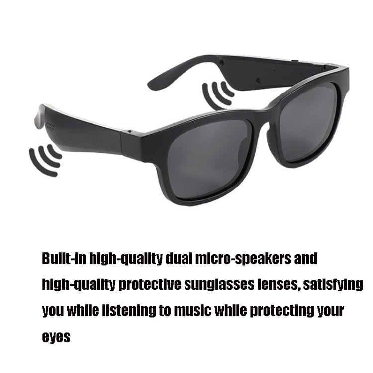 A12 Smart Bluetooth Audio Sunglasses Bluetooth Glasses(Silver) - Bluetooth Earphone by PMC Jewellery | Online Shopping South Africa | PMC Jewellery