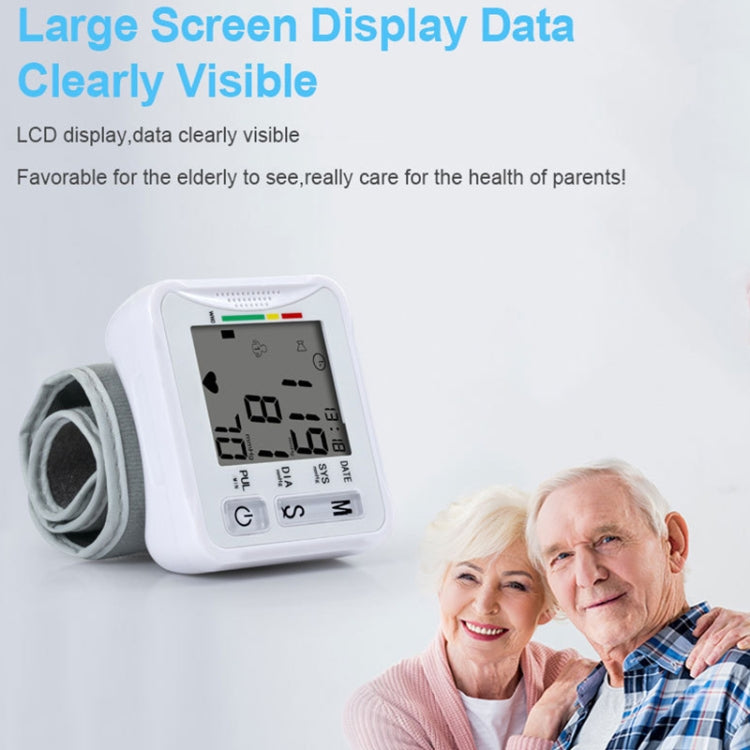 KWL-W01 Home Automatic Smart Wrist Electronic Sphygmomanometer, Style: English With Voice(White) - Sphygmomanometer by PMC TechLife | Online Shopping South Africa | PMC TechLife