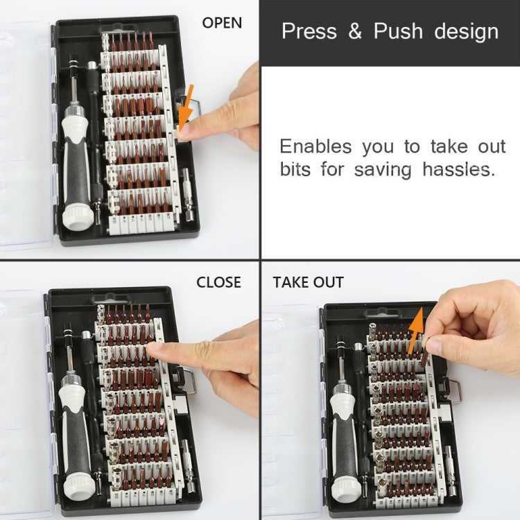 60 in 1 S2 Mobile Phone Notebook Computer Disassembly Tool Repair Phillips Screwdriver(Black) - Screwdriver Set by PMC TechLife | Online Shopping South Africa | PMC TechLife